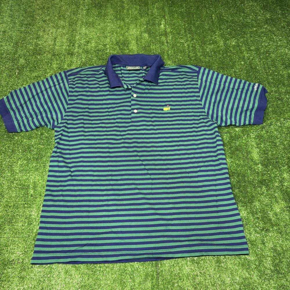 Vintage Masters Collection Golf Polo Shirt Men's Size Large Embroidered Logos